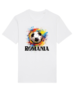 pentru fanii fotbalului românesc - Splashed football v2 Tricou mânecă scurtă Unisex Rocker