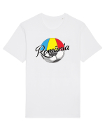 Suporter fotbal Romania v2 Tricou mânecă scurtă Unisex Rocker