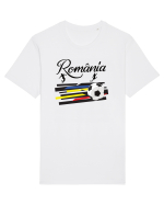 Suporter fotbal Romania v3 Tricou mânecă scurtă Unisex Rocker