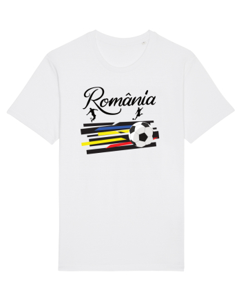 Suporter fotbal Romania v3 White