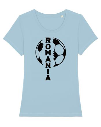 Suporter fotbal Romania v4 Sky Blue