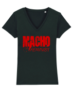 MACHO FEMINIST 3 Tricou mânecă scurtă guler V Damă Evoker