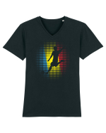 pentru suporteri - Jucator de fotbal Romania v4 Tricou mânecă scurtă guler V Bărbat Presenter
