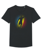 pentru suporteri - Jucator de fotbal Romania v5 Tricou mânecă scurtă guler larg Bărbat Skater