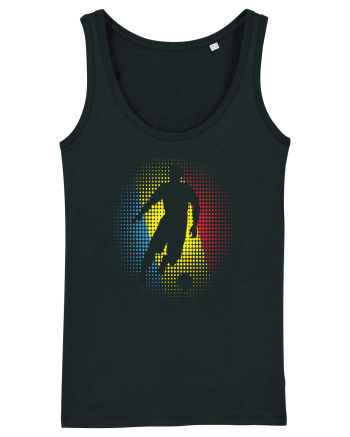 pentru suporteri - Jucator de fotbal Romania v6 Black