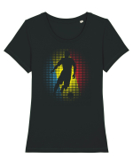 pentru suporteri - Jucator de fotbal Romania v6 Tricou mânecă scurtă guler larg fitted Damă Expresser