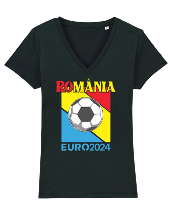 pentru suporteri - Romania Euro 2024 tricolor Black