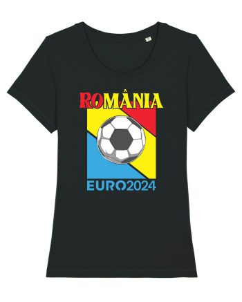 pentru suporteri - Romania Euro 2024 tricolor Black