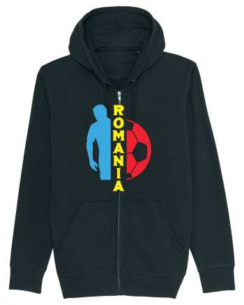Suporter fotbal Romania v6 Black