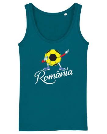 Suporter Romania - Mascota de fotbal - Dabbing football Ocean Depth