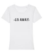 GO AWAY 2 Tricou mânecă scurtă guler larg fitted Damă Expresser