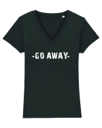 GO AWAY  Tricou mânecă scurtă guler V Damă Evoker