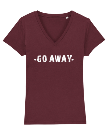 GO AWAY  Burgundy