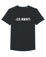 GO AWAY  Tricou mânecă scurtă guler larg Bărbat Skater