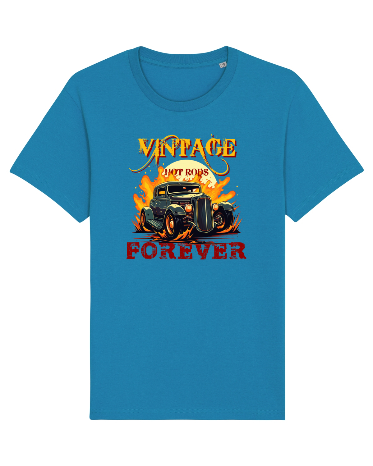Tricou mânecă scurtă Unisex Rocker Azur