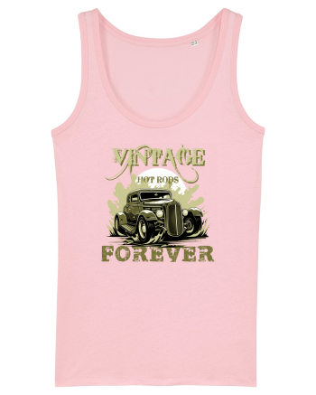 VINTAGE HOT RODS FOREVER 3 Cotton Pink