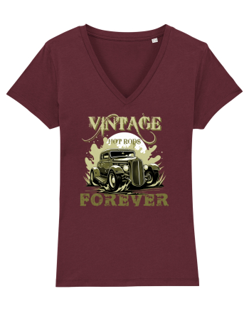 VINTAGE HOT RODS FOREVER 3 Burgundy