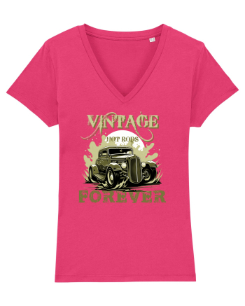 VINTAGE HOT RODS FOREVER 3 Raspberry