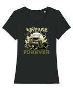 VINTAGE HOT RODS FOREVER 3 Tricou mânecă scurtă guler larg fitted Damă Expresser