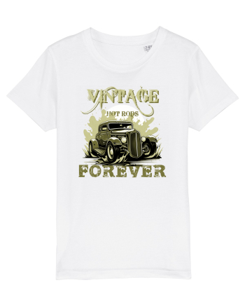 VINTAGE HOT RODS FOREVER 3 White
