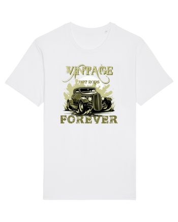 VINTAGE HOT RODS FOREVER 3 White