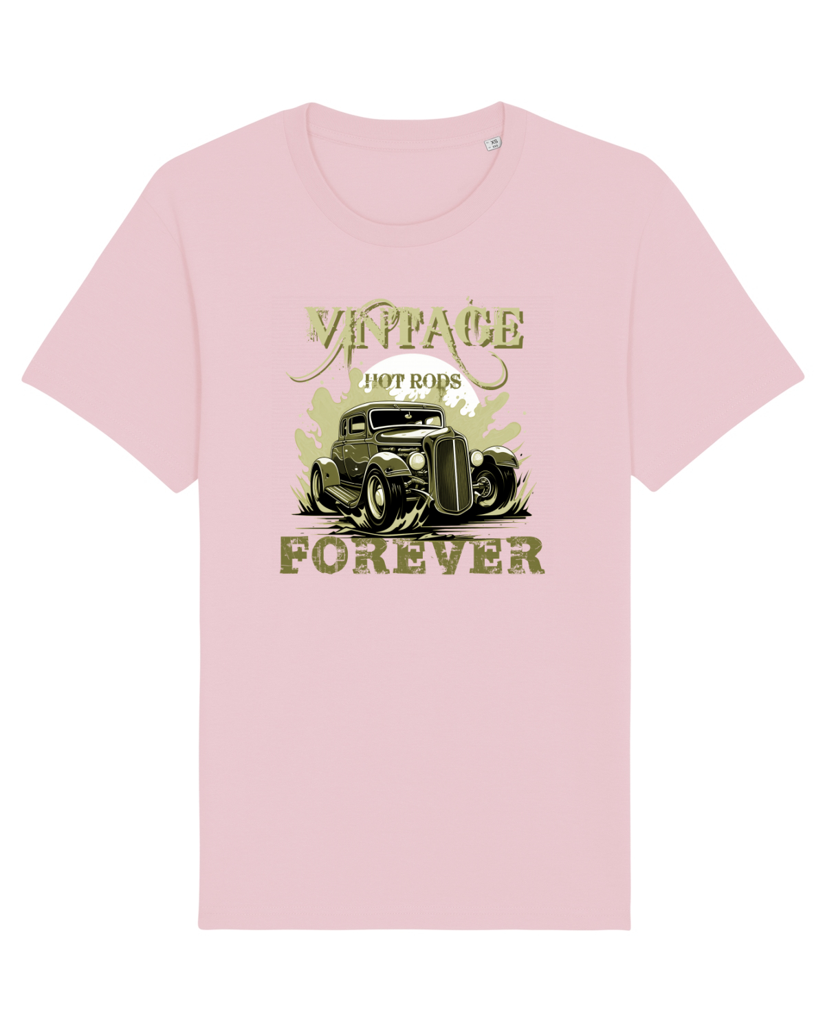 Tricou mânecă scurtă Unisex Rocker Cotton Pink