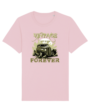 VINTAGE HOT RODS FOREVER 3 Cotton Pink