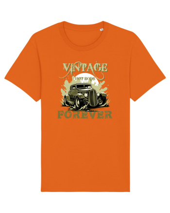 VINTAGE HOT RODS FOREVER 3 Bright Orange