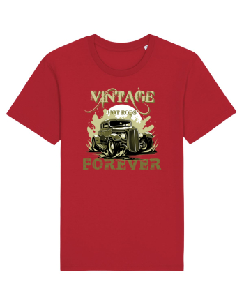 VINTAGE HOT RODS FOREVER 3 Red