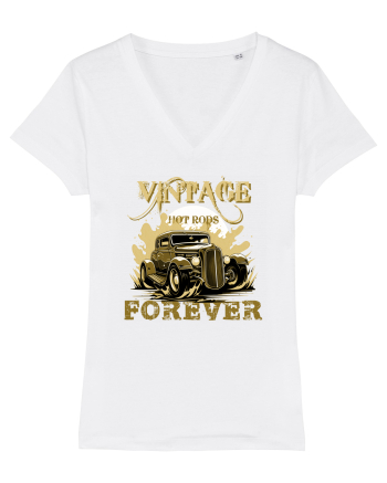 VINTAGE HOT RODS FOREVER 5 White
