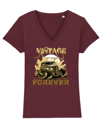 VINTAGE HOT RODS FOREVER 5 Burgundy