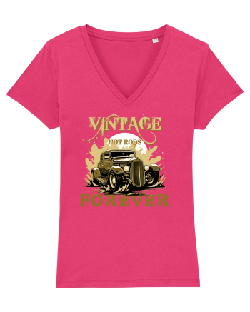 VINTAGE HOT RODS FOREVER 5 Raspberry