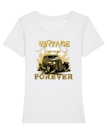 VINTAGE HOT RODS FOREVER 5 White