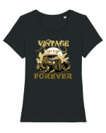 VINTAGE HOT RODS FOREVER 5 Tricou mânecă scurtă guler larg fitted Damă Expresser