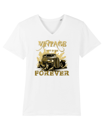 VINTAGE HOT RODS FOREVER 5 White