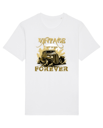 VINTAGE HOT RODS FOREVER 5 White