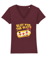 Slut for the slots Tricou mânecă scurtă guler V Damă Evoker