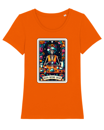Death Before Decaf Bright Orange