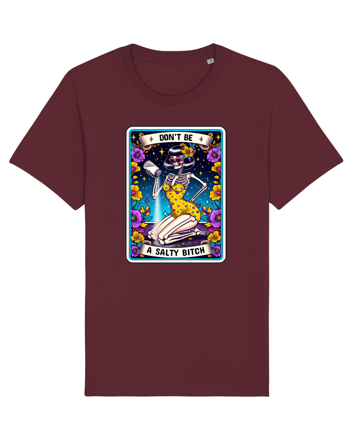 Tricou mânecă scurtă Unisex Rocker Burgundy