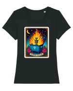 Emotional Dumpster Fire Tricou mânecă scurtă guler larg fitted Damă Expresser