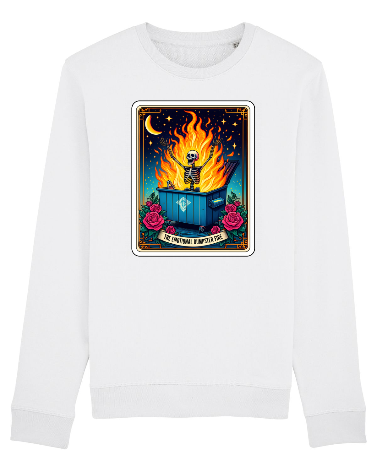 Bluză mânecă lungă Unisex Rise White