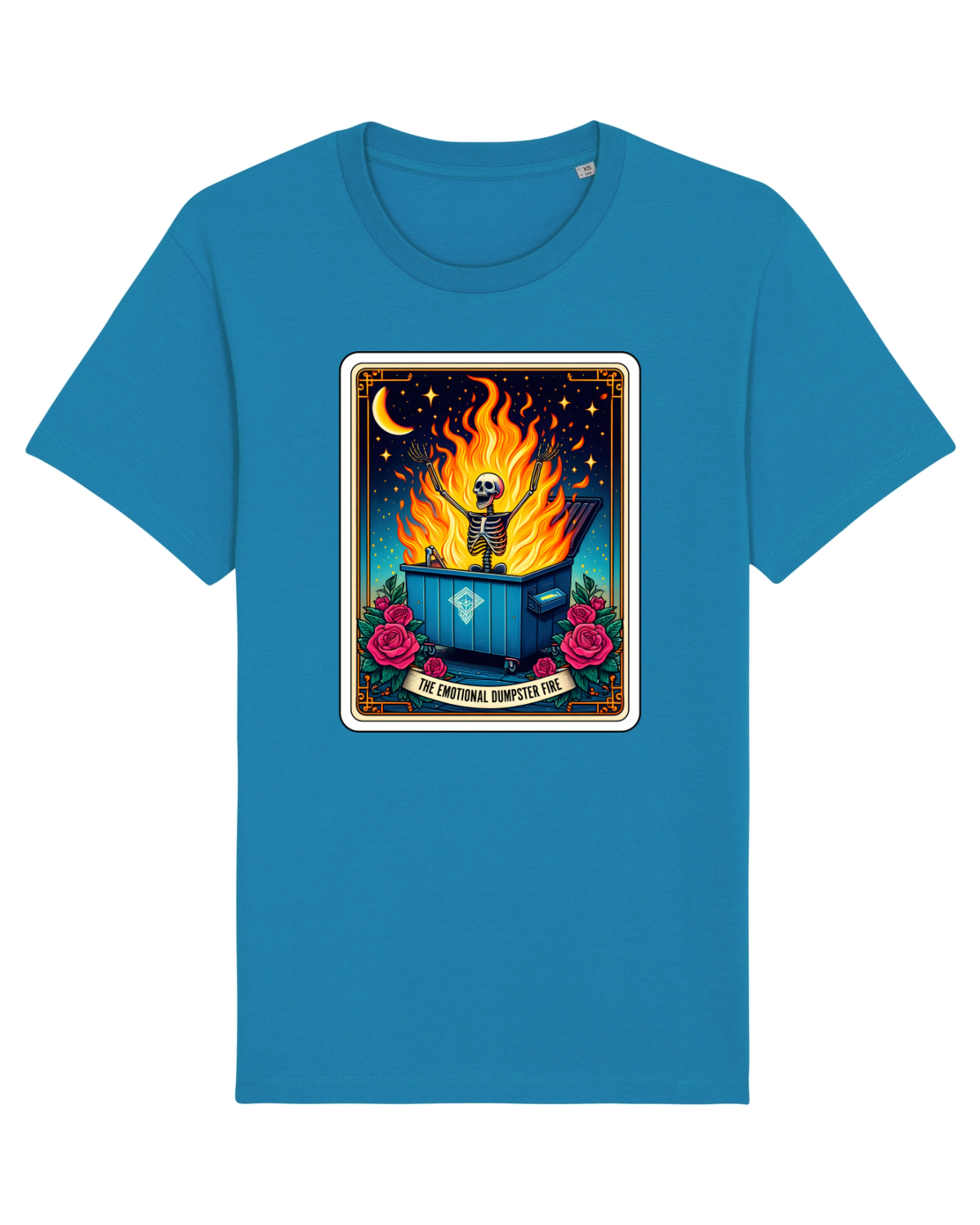 Tricou mânecă scurtă Unisex Rocker Azur