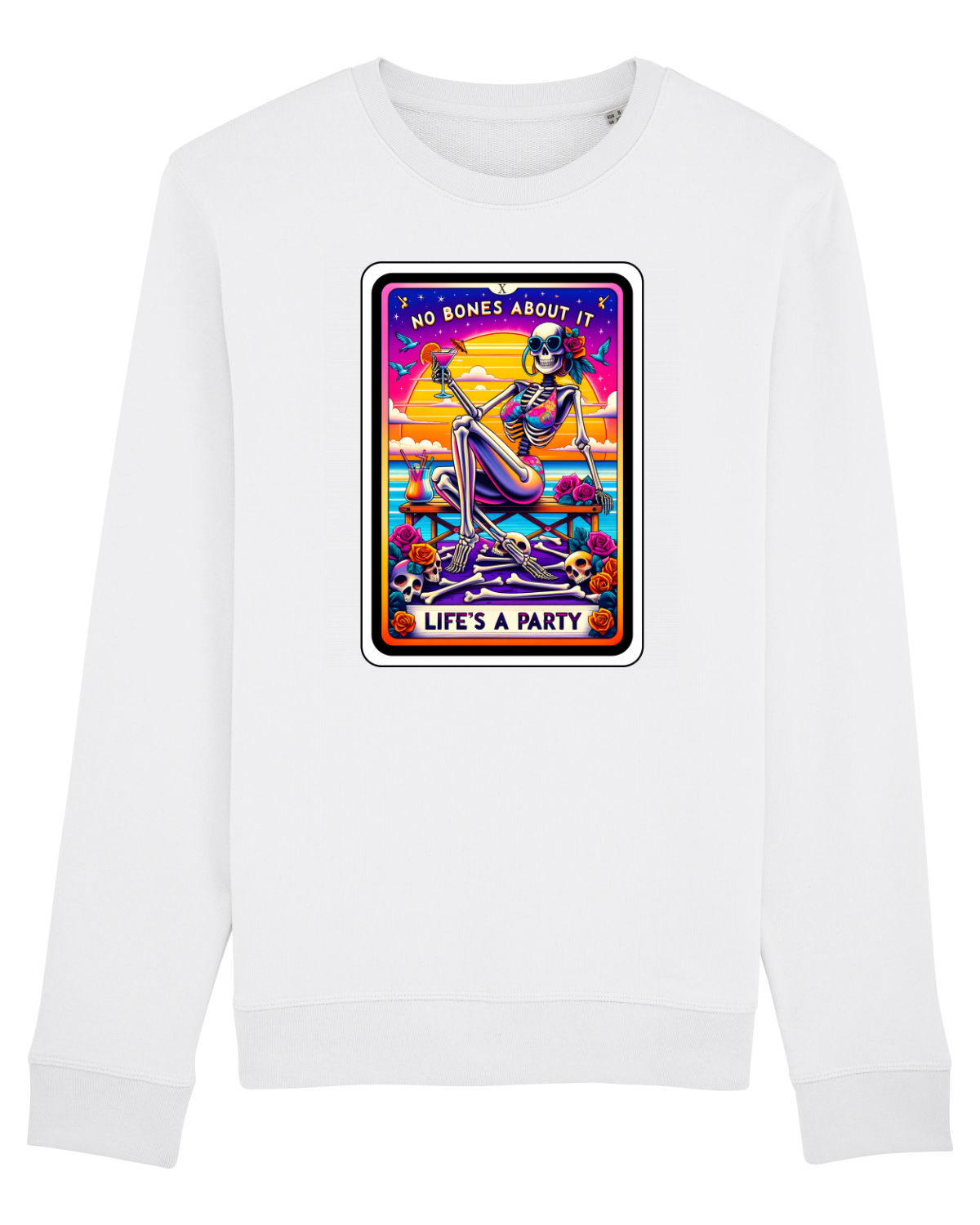 Bluză mânecă lungă Unisex Rise White