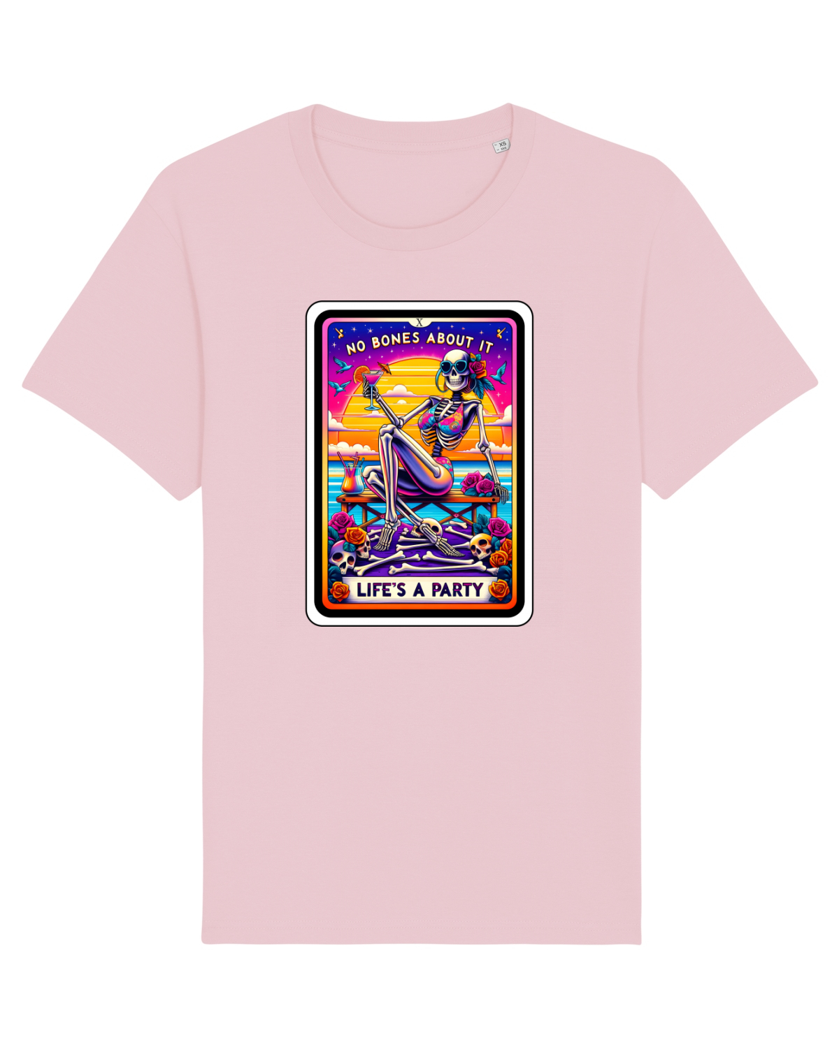 Tricou mânecă scurtă Unisex Rocker Cotton Pink