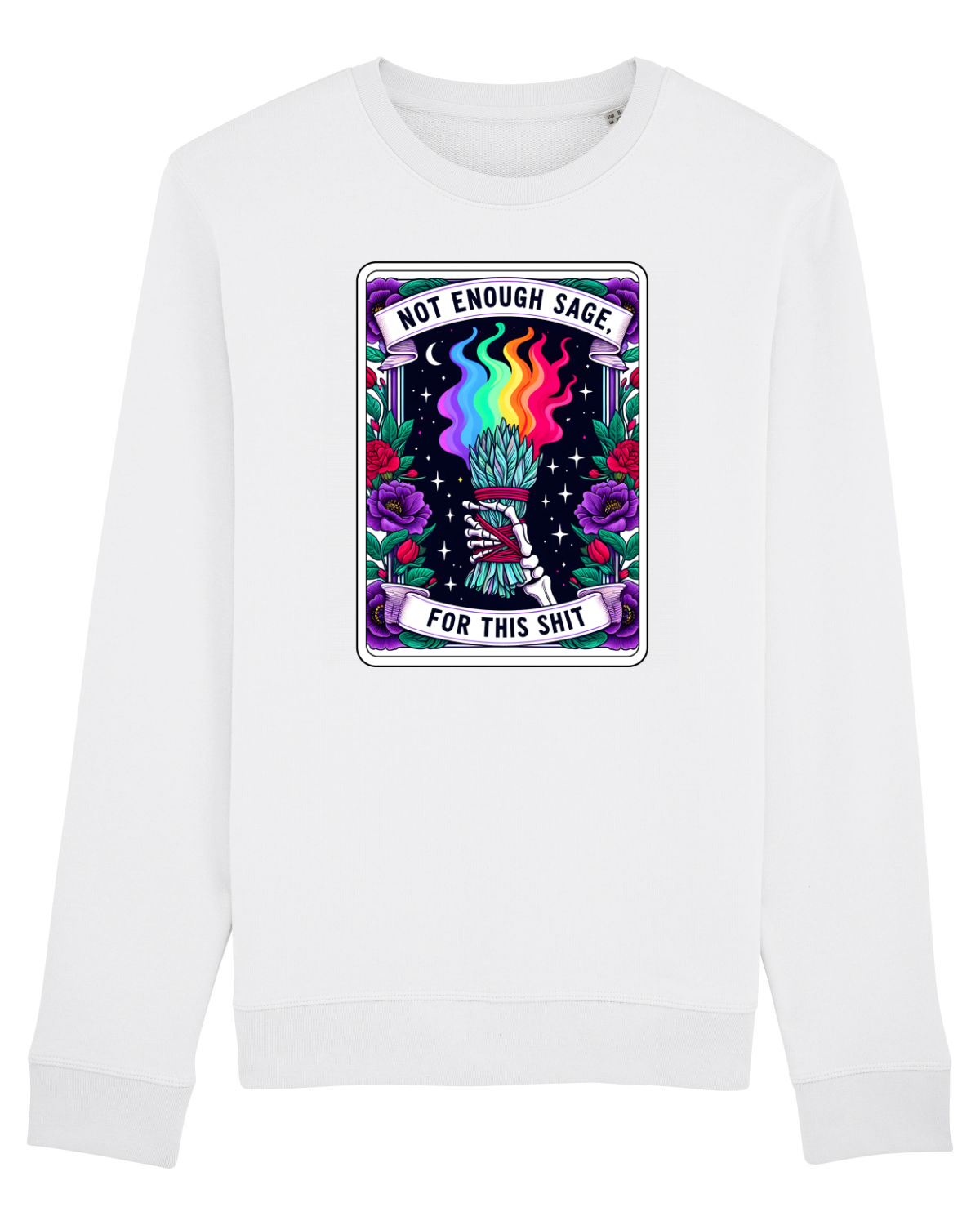 Bluză mânecă lungă Unisex Rise White