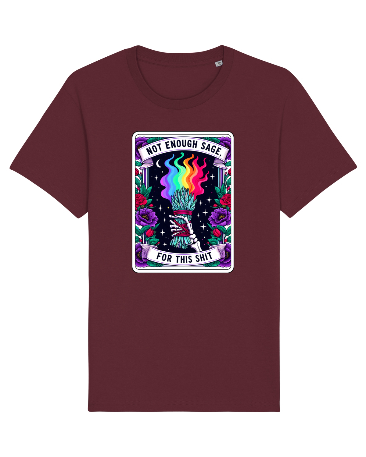 Tricou mânecă scurtă Unisex Rocker Burgundy