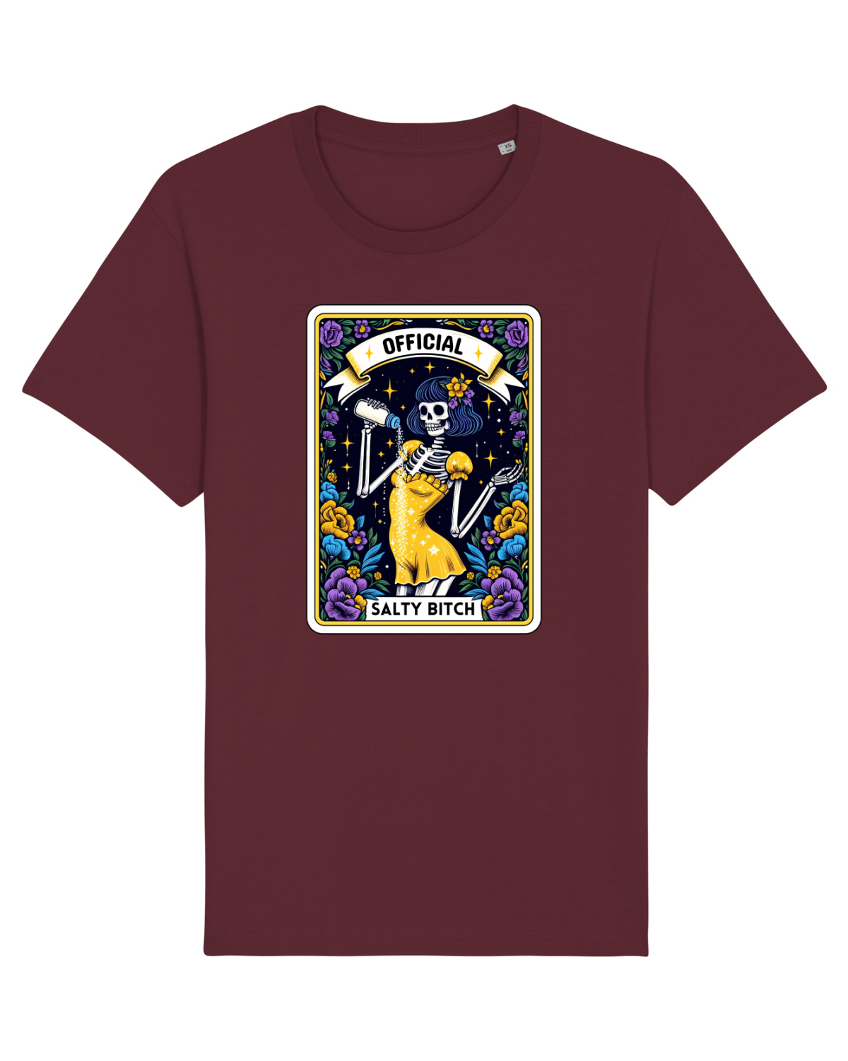 Tricou mânecă scurtă Unisex Rocker Burgundy
