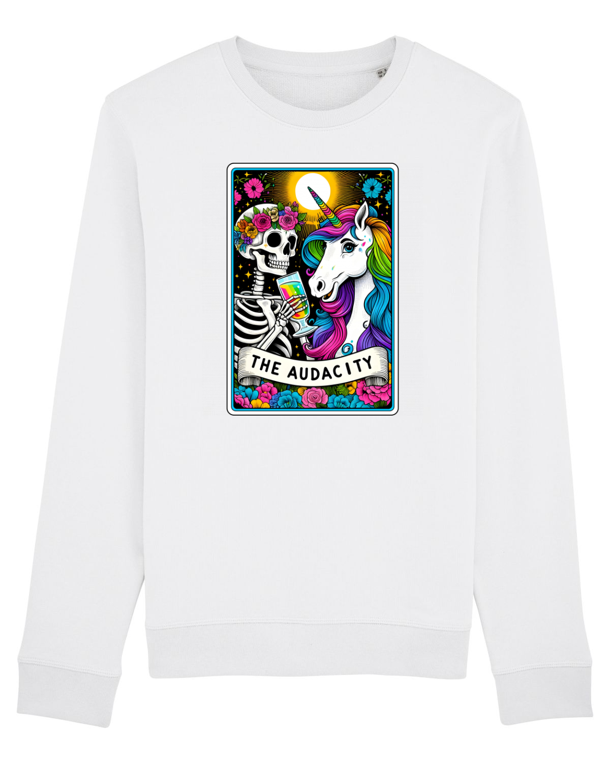 Bluză mânecă lungă Unisex Rise White