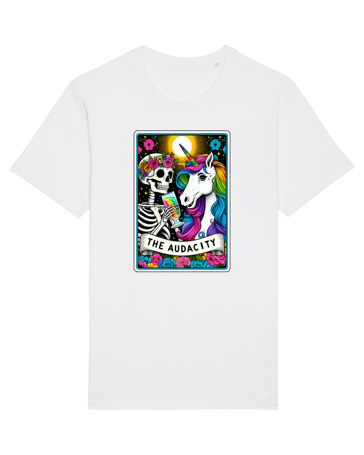 Tricou mânecă scurtă Unisex Rocker White