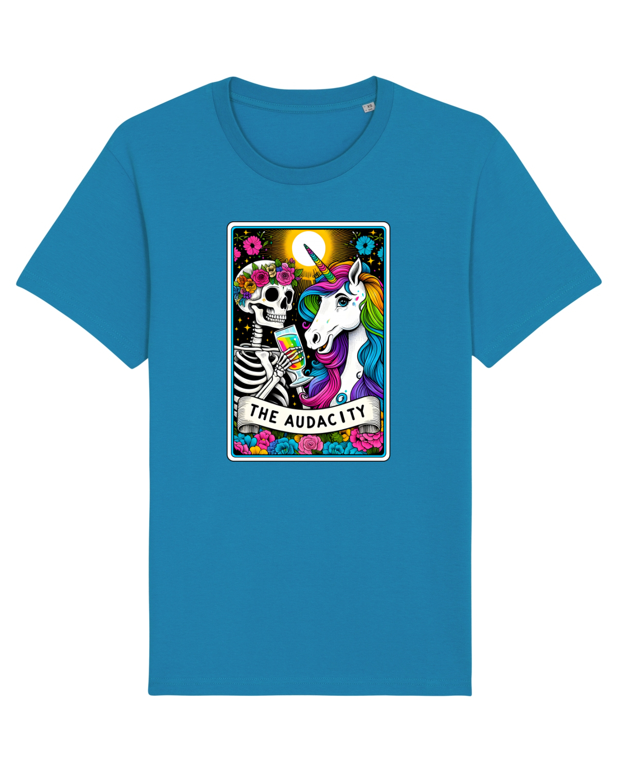 Tricou mânecă scurtă Unisex Rocker Azur